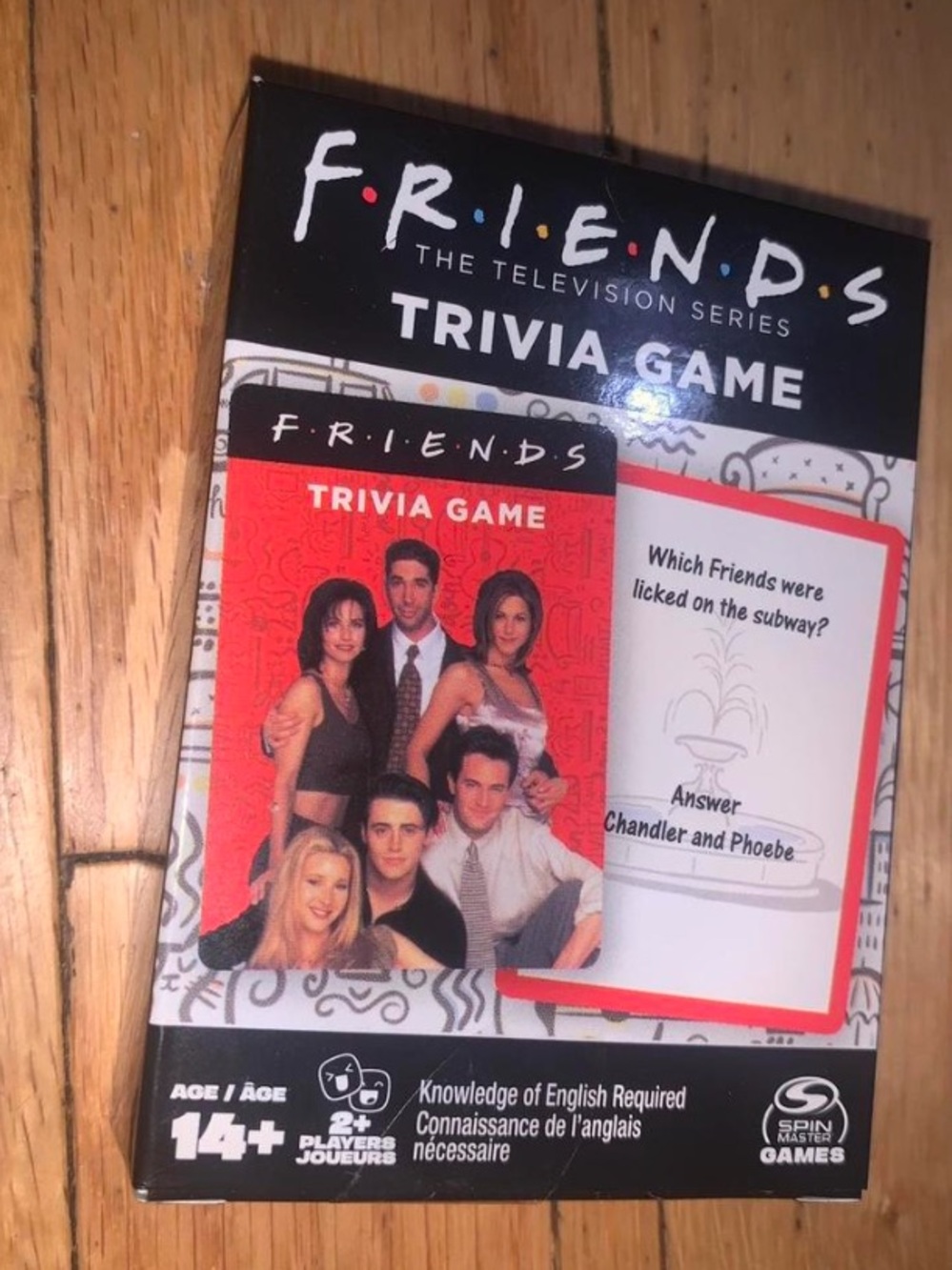 Friends trivia card game